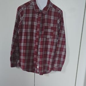 Treasure & Bond Red and Blue Plaid Shirt